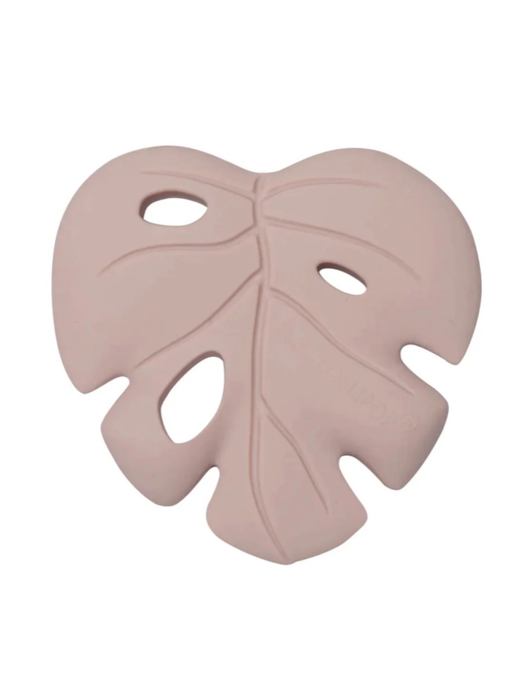 LOULOU LOLLIPOP Monstera Silicone Teether Pink
